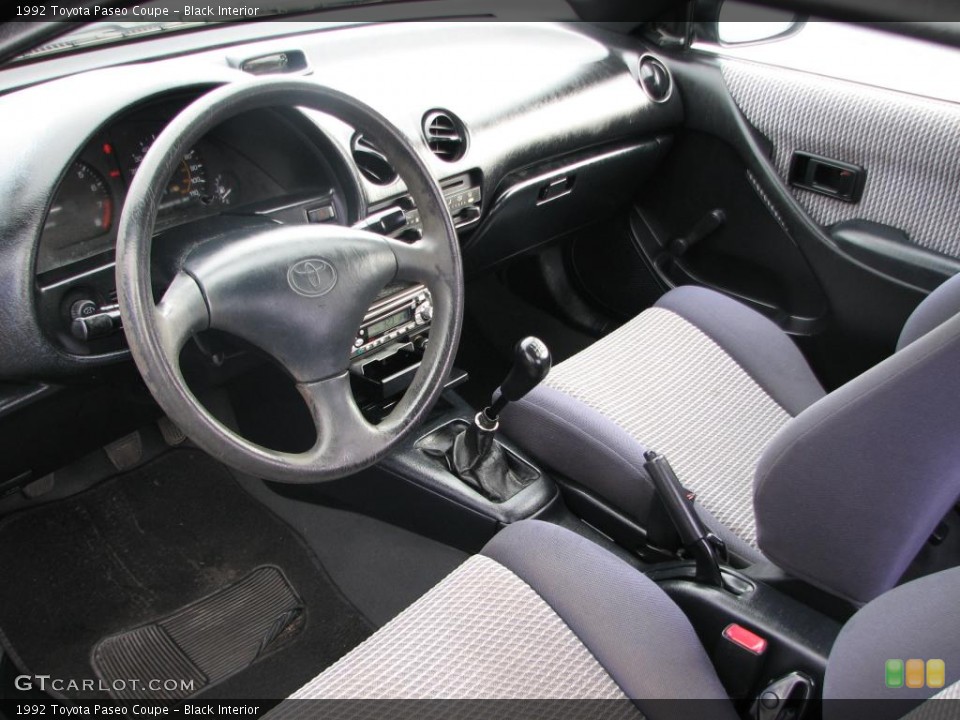 Black 1992 Toyota Paseo Interiors