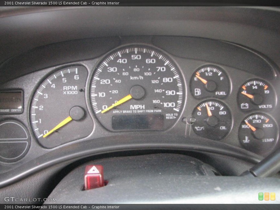 Graphite Interior Gauges for the 2001 Chevrolet Silverado 1500 LS Extended Cab #39831951