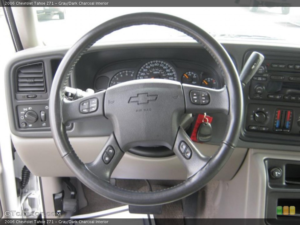 Gray/Dark Charcoal Interior Steering Wheel for the 2006 Chevrolet Tahoe Z71 #39832103