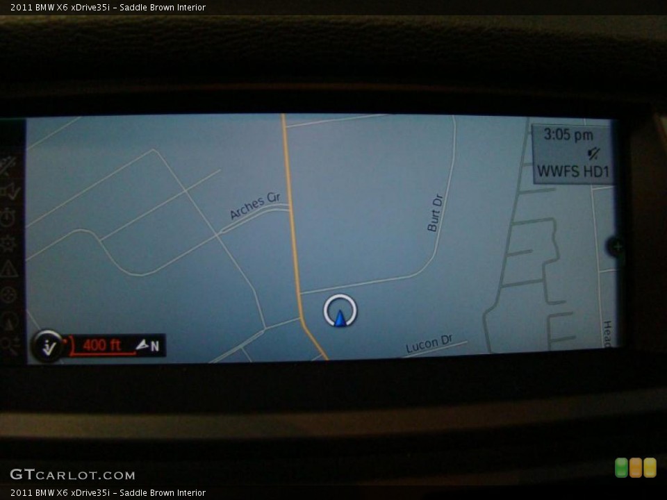 Saddle Brown Interior Navigation for the 2011 BMW X6 xDrive35i #39834514