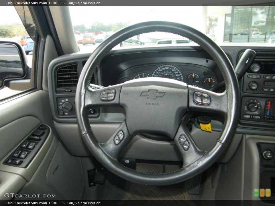 Tan/Neutral Interior Steering Wheel for the 2005 Chevrolet Suburban 1500 LT #39834794