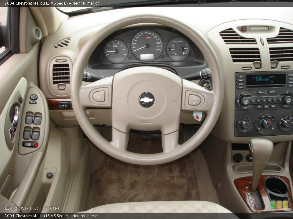 Neutral Interior Steering Wheel for the 2004 Chevrolet Malibu LS V6 Sedan #39837603
