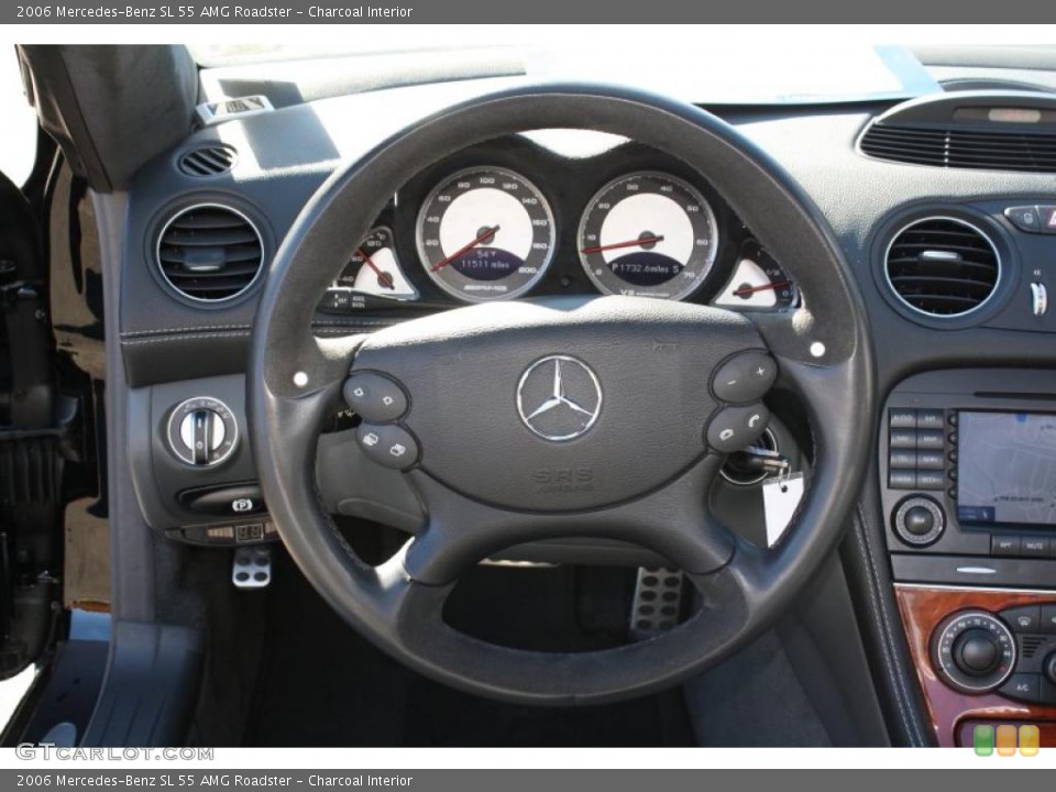 Charcoal Interior Steering Wheel for the 2006 Mercedes-Benz SL 55 AMG Roadster #39838697