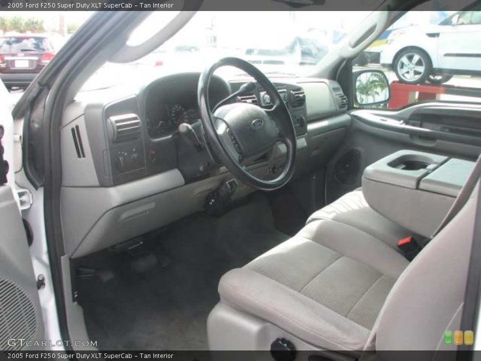 Tan Interior Prime Interior for the 2005 Ford F250 Super Duty XLT SuperCab #39841990