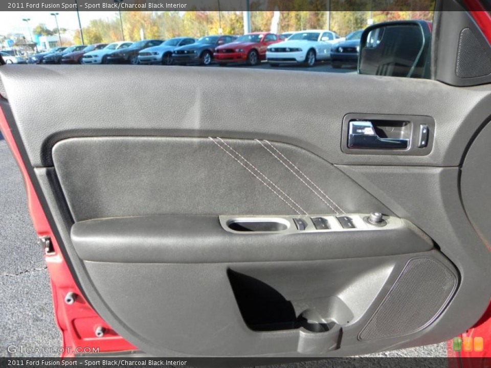 Sport Black/Charcoal Black Interior Door Panel for the 2011 Ford Fusion Sport #39842132