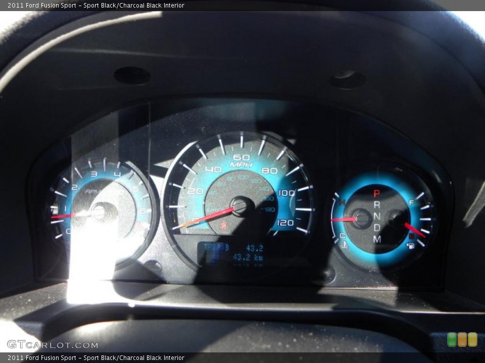 Sport Black/Charcoal Black Interior Gauges for the 2011 Ford Fusion Sport #39842165