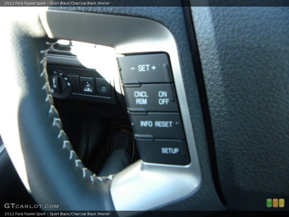 Sport Black/Charcoal Black Interior Controls for the 2011 Ford Fusion Sport #39842225