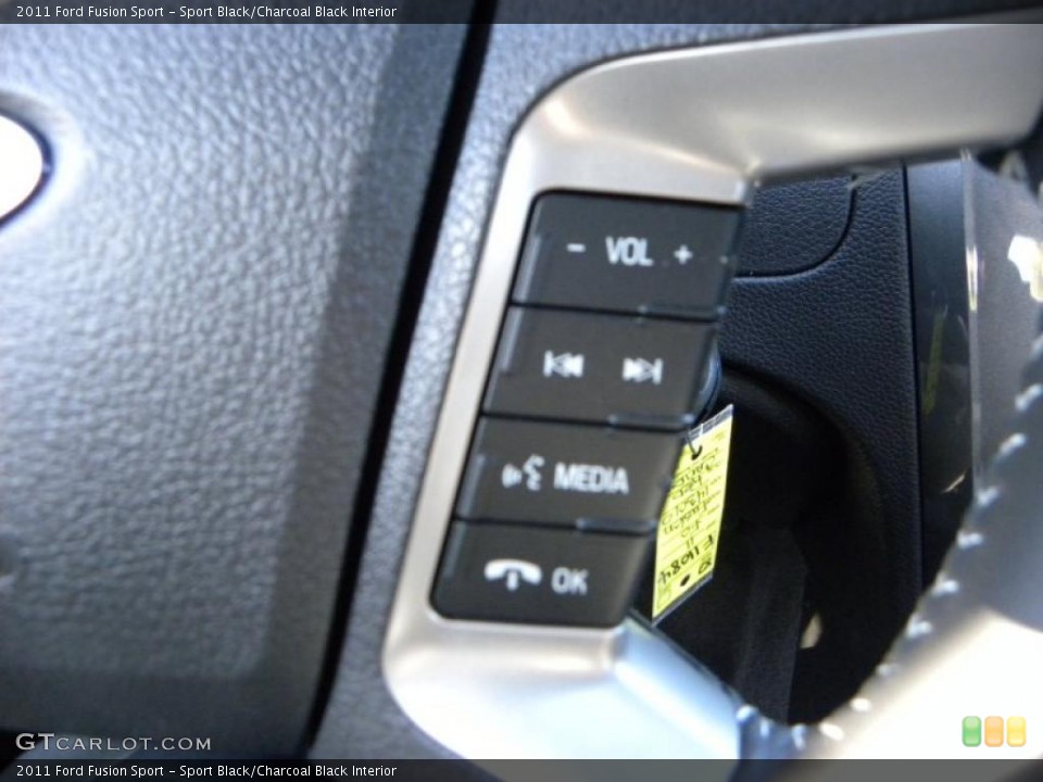 Sport Black/Charcoal Black Interior Controls for the 2011 Ford Fusion Sport #39842237