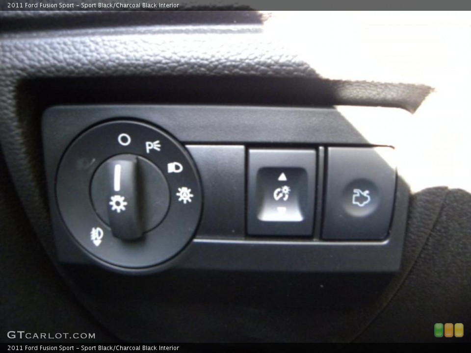 Sport Black/Charcoal Black Interior Controls for the 2011 Ford Fusion Sport #39842253