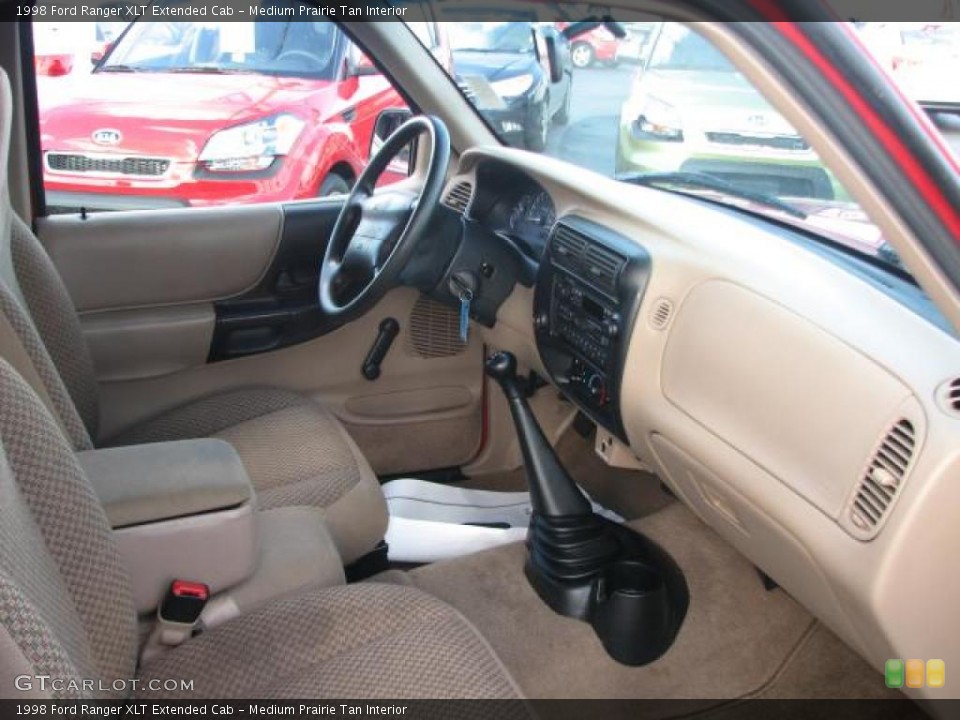 Medium Prairie Tan Interior Dashboard for the 1998 Ford Ranger XLT Extended Cab #39843986