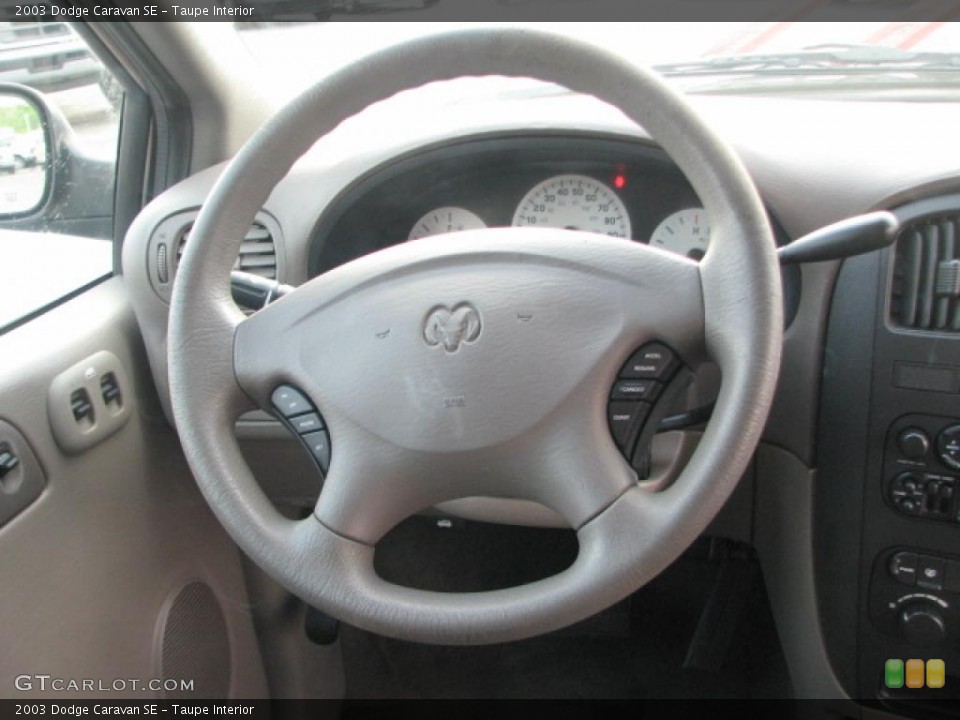 Taupe Interior Steering Wheel for the 2003 Dodge Caravan SE #39844922
