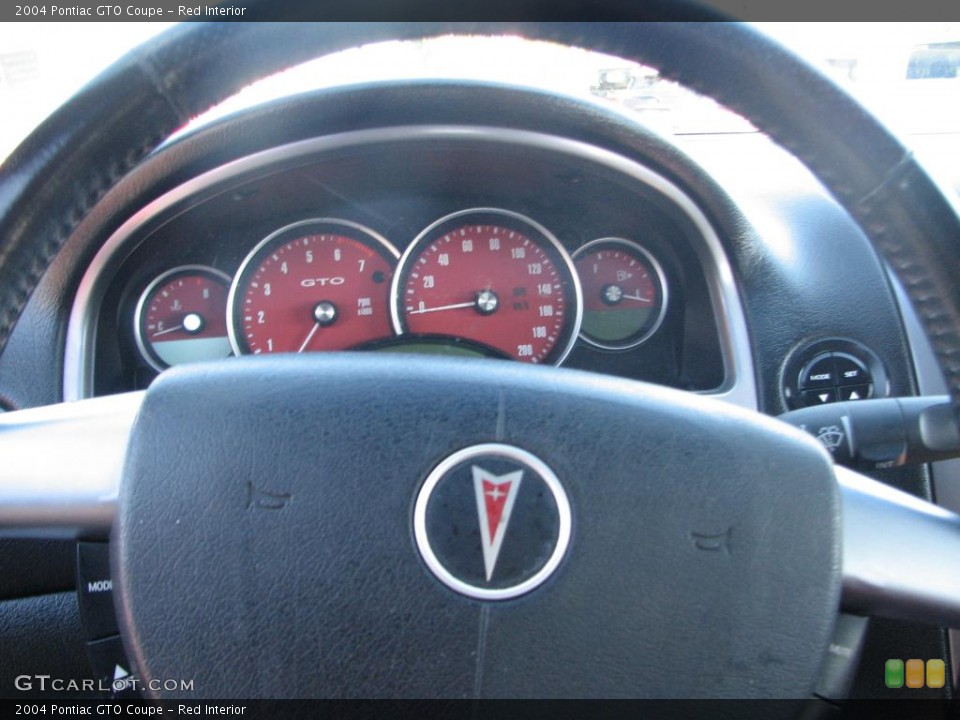 Red Interior Gauges for the 2004 Pontiac GTO Coupe #39847586