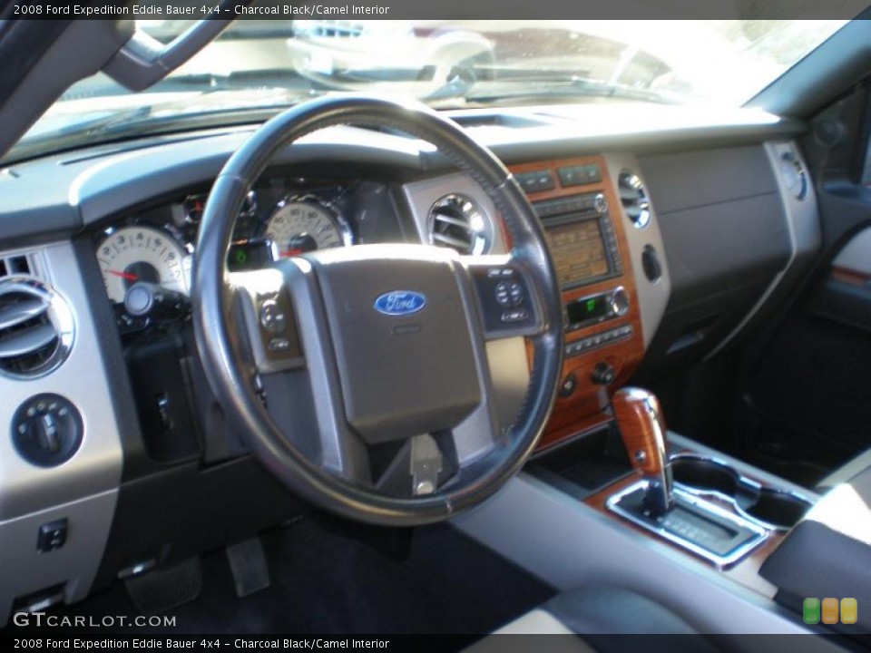 Charcoal Black/Camel 2008 Ford Expedition Interiors