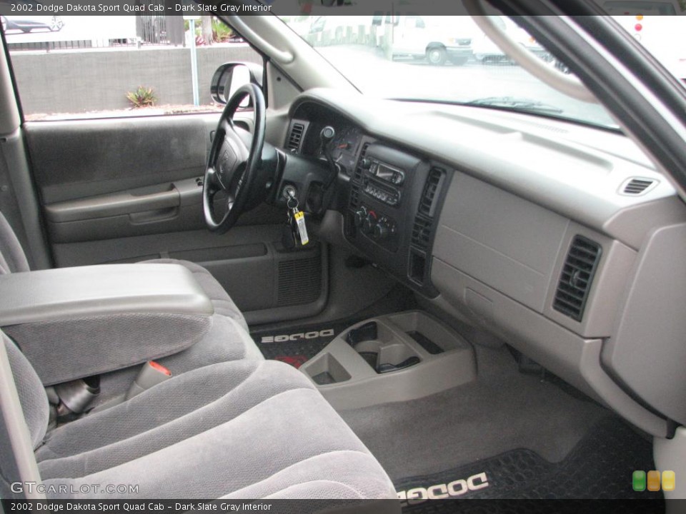 Dark Slate Gray Interior Dashboard for the 2002 Dodge Dakota Sport Quad Cab #39850930
