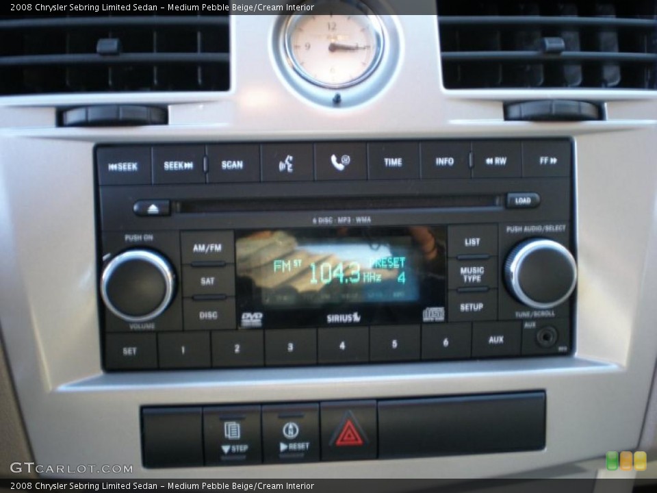 Medium Pebble Beige/Cream Interior Controls for the 2008 Chrysler Sebring Limited Sedan #39852242