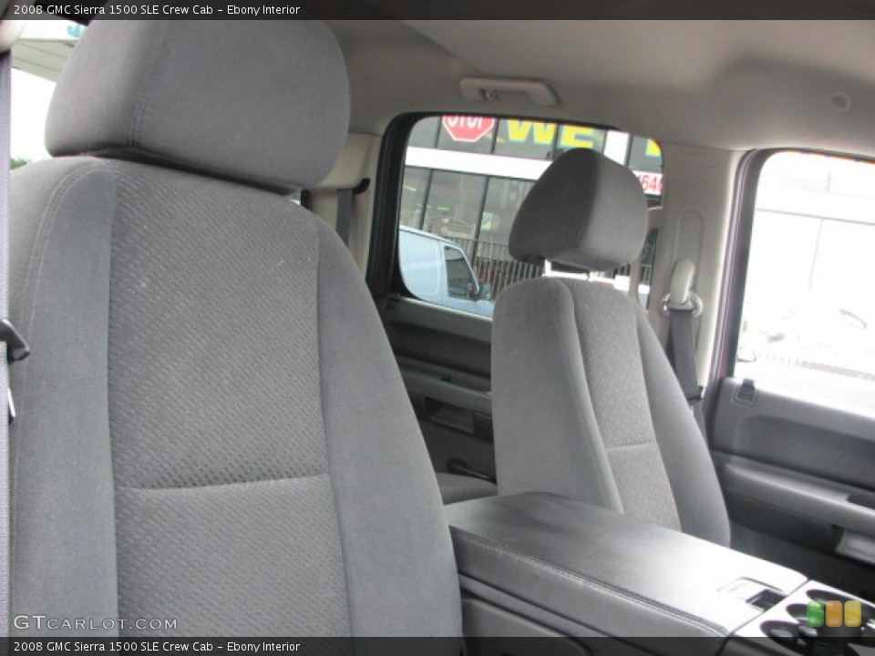 Ebony Interior Photo for the 2008 GMC Sierra 1500 SLE Crew Cab #39852426