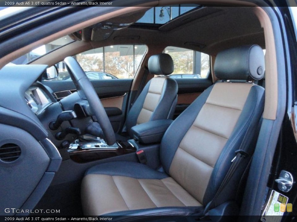 Amaretto/Black Interior Photo for the 2009 Audi A6 3.0T quattro Sedan #39853902