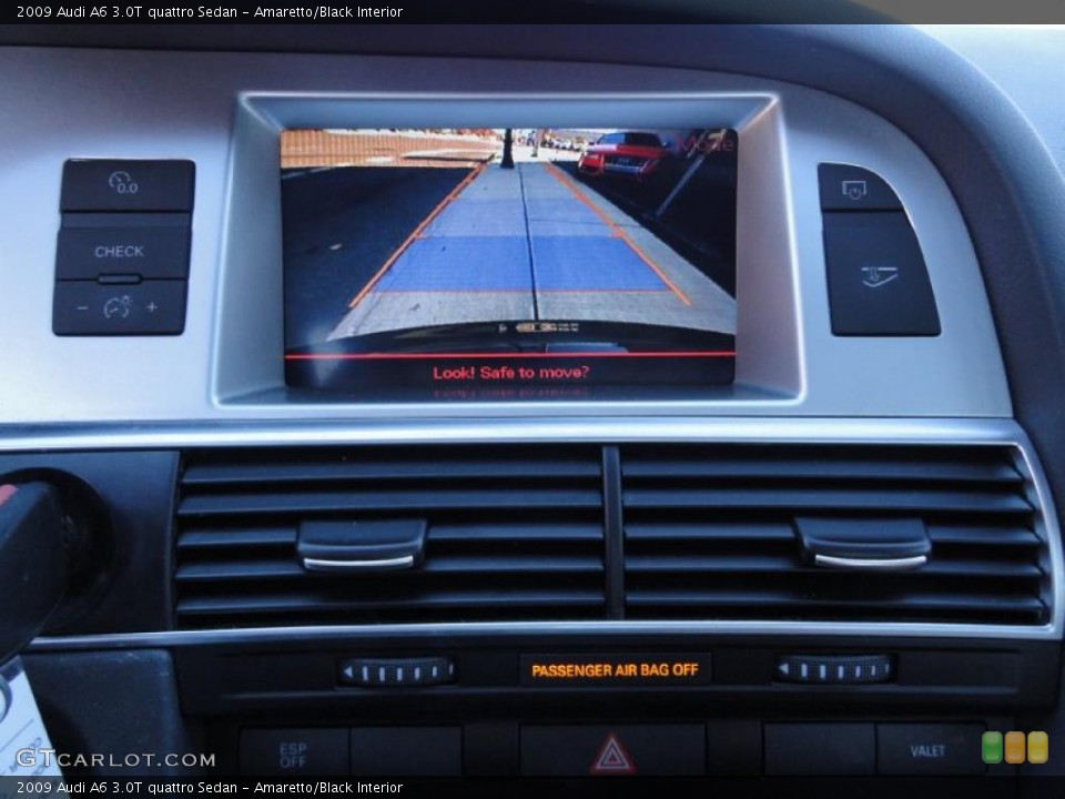 Amaretto/Black Interior Controls for the 2009 Audi A6 3.0T quattro Sedan #39853978