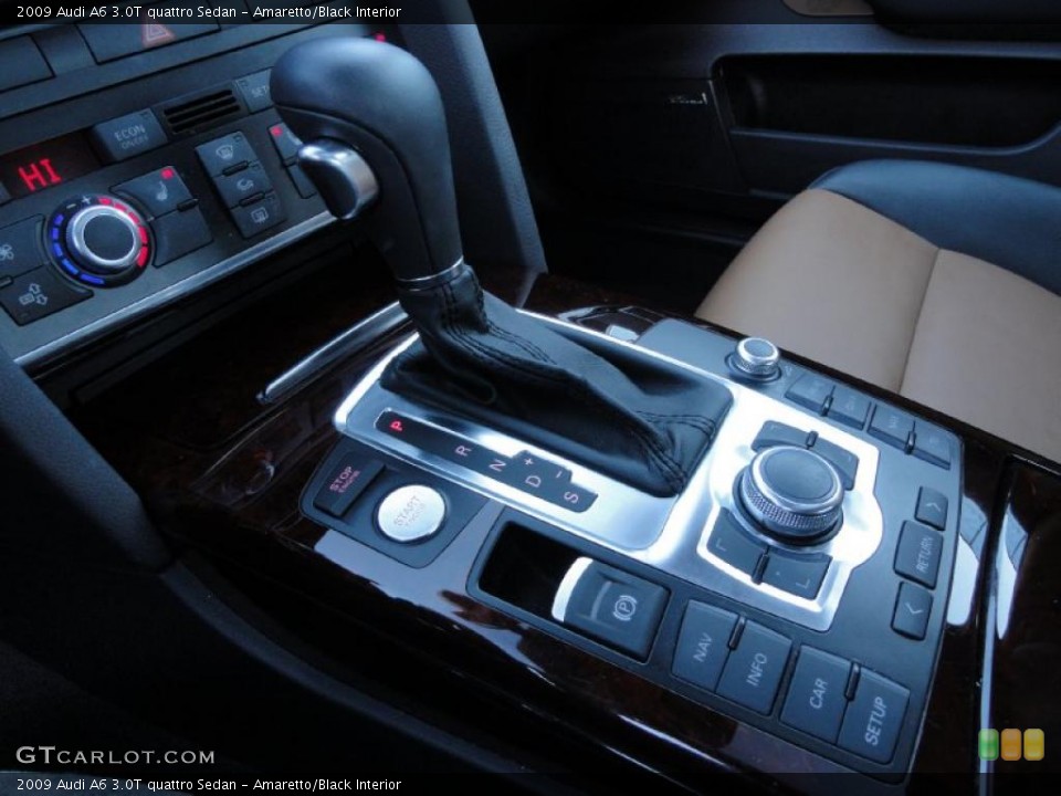 Amaretto/Black Interior Transmission for the 2009 Audi A6 3.0T quattro Sedan #39853998