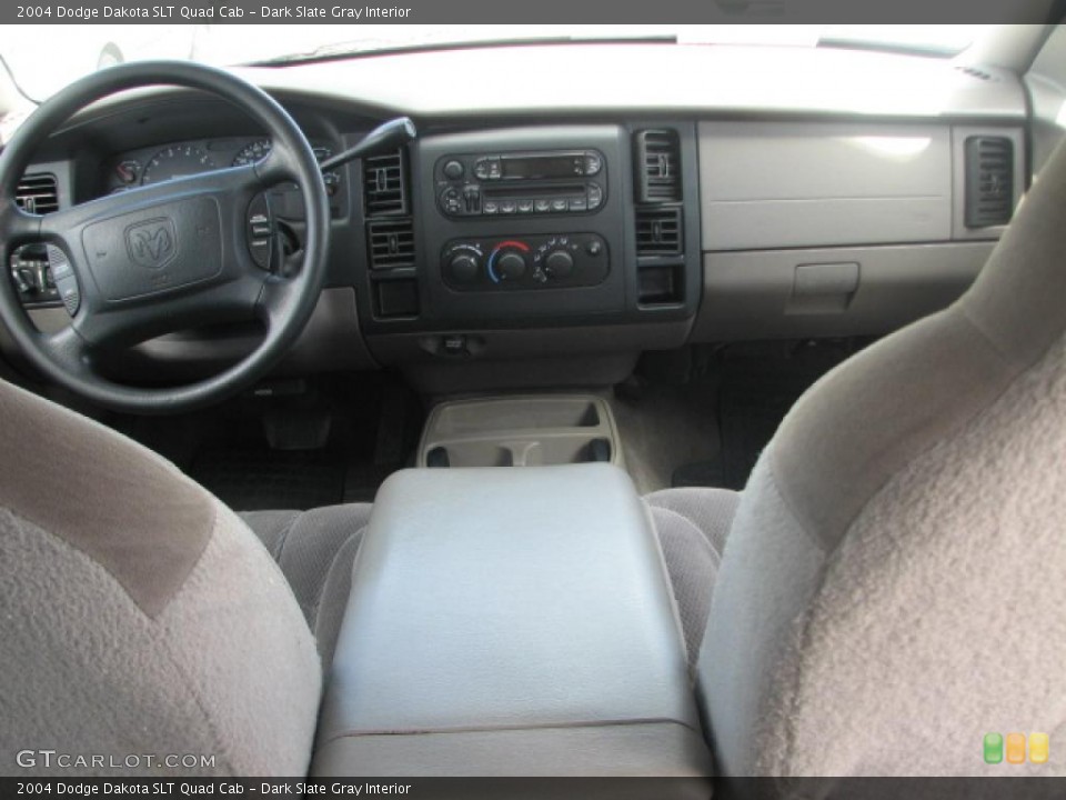 Dark Slate Gray Interior Dashboard for the 2004 Dodge Dakota SLT Quad Cab #39854302