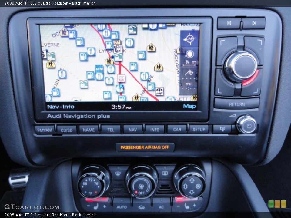 Black Interior Navigation for the 2008 Audi TT 3.2 quattro Roadster #39855014