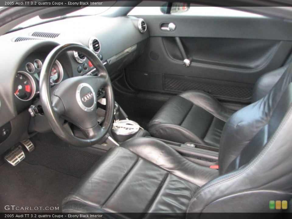 Ebony Black Interior Prime Interior for the 2005 Audi TT 3.2 quattro Coupe #39855558