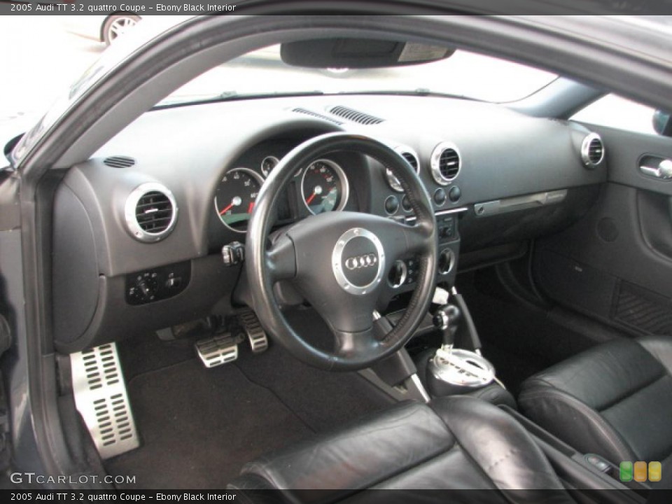 Ebony Black Interior Prime Interior for the 2005 Audi TT 3.2 quattro Coupe #39855578