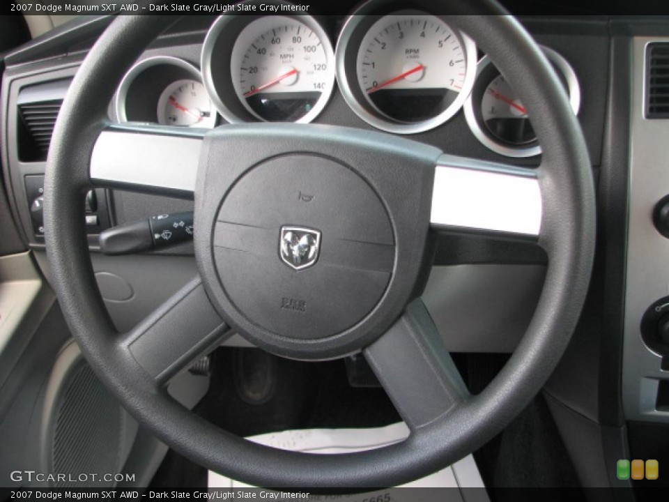 Dark Slate Gray/Light Slate Gray Interior Steering Wheel for the 2007 Dodge Magnum SXT AWD #39857508