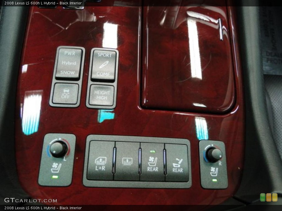 Black Interior Controls for the 2008 Lexus LS 600h L Hybrid #39858062