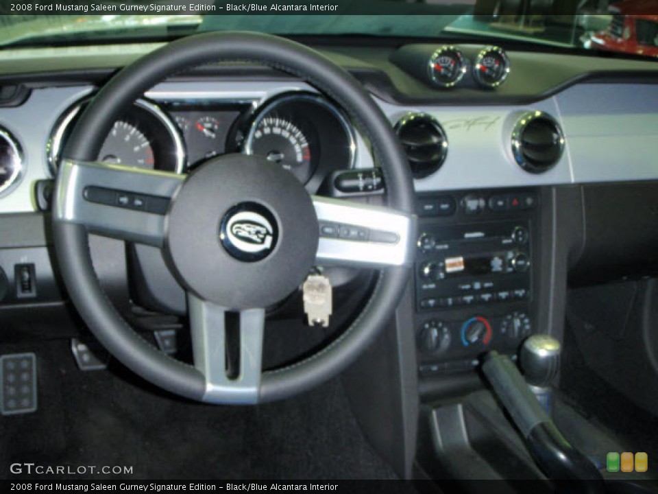 Black/Blue Alcantara Interior Dashboard for the 2008 Ford Mustang Saleen Gurney Signature Edition #39859959