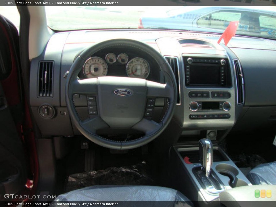 Charcoal Black/Grey Alcantara Interior Dashboard for the 2009 Ford Edge Sport AWD #39860114