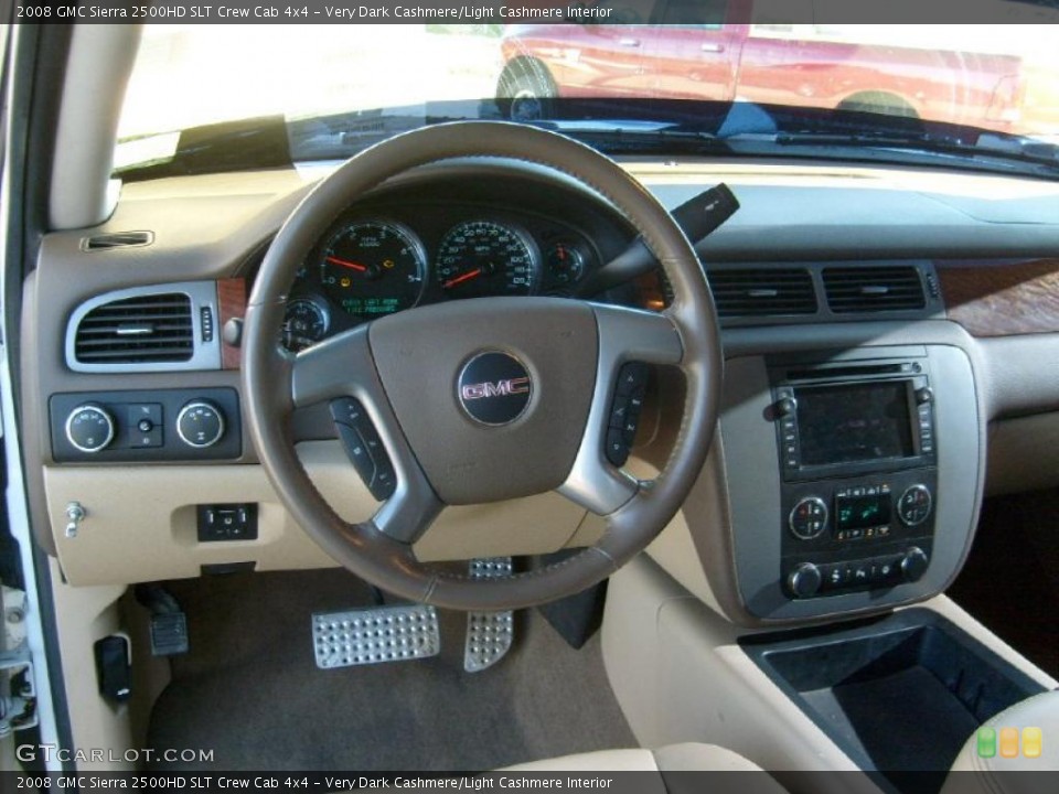 Very Dark Cashmere/Light Cashmere Interior Dashboard for the 2008 GMC Sierra 2500HD SLT Crew Cab 4x4 #39860917