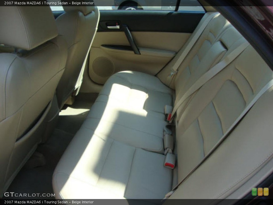 Beige Interior Photo for the 2007 Mazda MAZDA6 i Touring Sedan #39861290