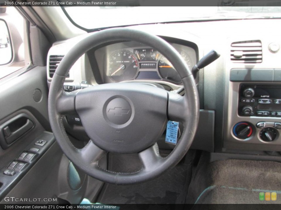 Medium Pewter Interior Steering Wheel for the 2006 Chevrolet Colorado Z71 Crew Cab #39861475