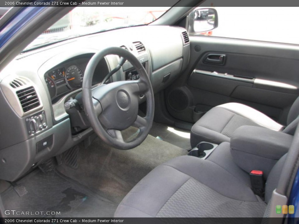 Medium Pewter Interior Prime Interior for the 2006 Chevrolet Colorado Z71 Crew Cab #39861492