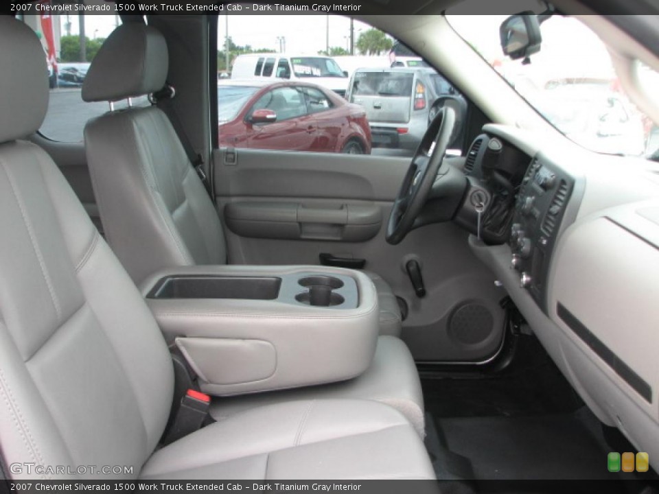 Dark Titanium Gray Interior Photo for the 2007 Chevrolet Silverado 1500 Work Truck Extended Cab #39862214
