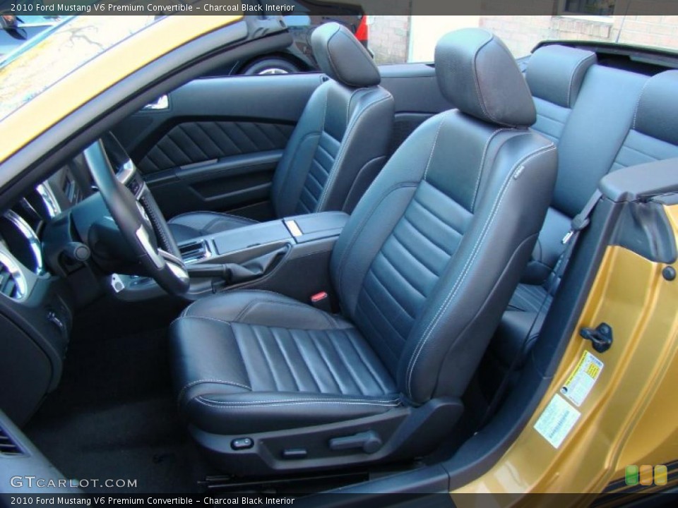 Charcoal Black Interior Photo for the 2010 Ford Mustang V6 Premium Convertible #39863675