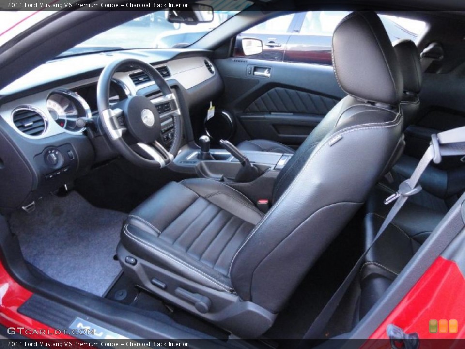 Charcoal Black Interior Photo for the 2011 Ford Mustang V6 Premium Coupe #39863935