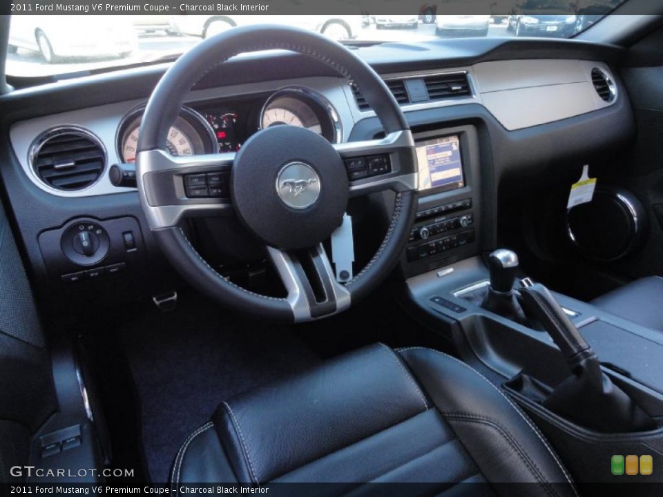 Charcoal Black Interior Prime Interior for the 2011 Ford Mustang V6 Premium Coupe #39863953