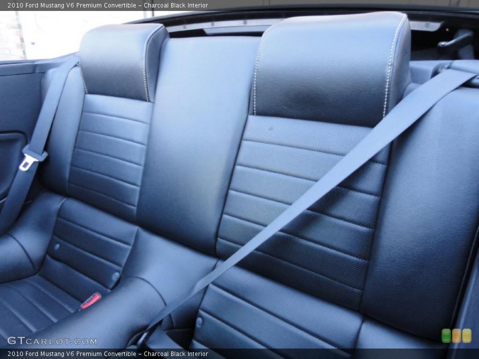 Charcoal Black Interior Photo for the 2010 Ford Mustang V6 Premium Convertible #39864759
