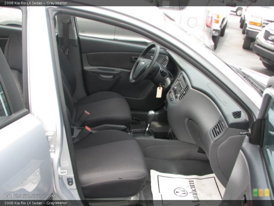 Gray Interior Photo for the 2008 Kia Rio LX Sedan #39865235