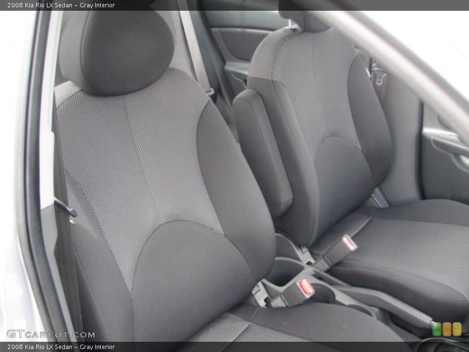 Gray Interior Photo for the 2008 Kia Rio LX Sedan #39865267