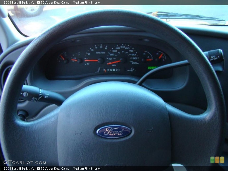 Medium Flint Interior Steering Wheel for the 2008 Ford E Series Van E350 Super Duty Cargo #39867103