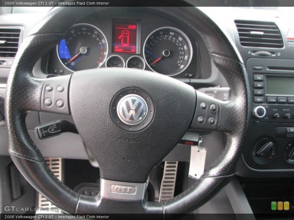 Interlagos Plaid Cloth Interior Steering Wheel for the 2006 Volkswagen GTI 2.0T #39867731
