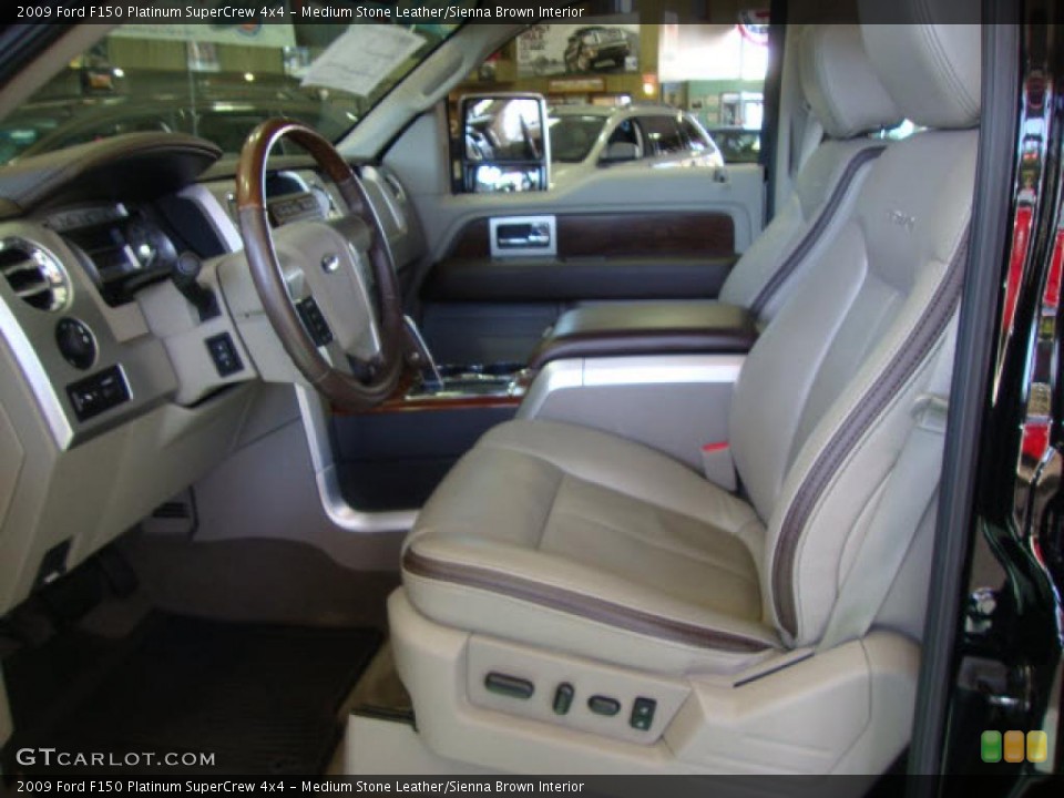 Medium Stone Leather/Sienna Brown Interior Photo for the 2009 Ford F150 Platinum SuperCrew 4x4 #39868587