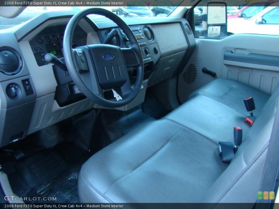 Medium Stone Interior Dashboard for the 2009 Ford F350 Super Duty XL Crew Cab 4x4 #39869314