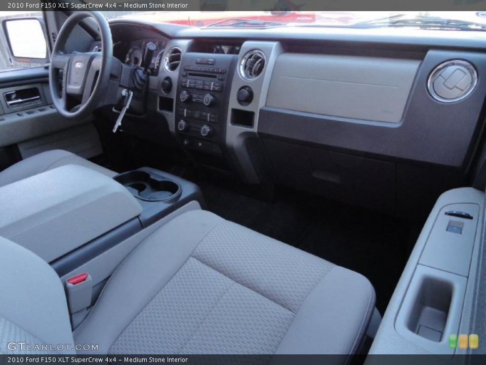 Medium Stone Interior Dashboard for the 2010 Ford F150 XLT SuperCrew 4x4 #39869610
