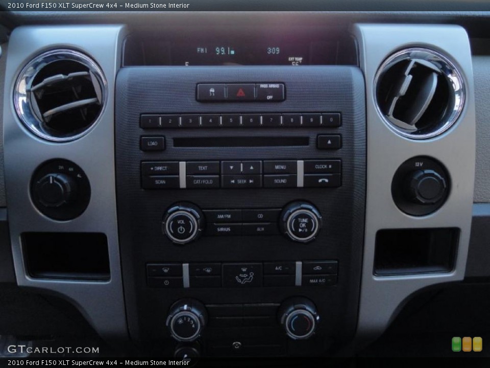 Medium Stone Interior Controls for the 2010 Ford F150 XLT SuperCrew 4x4 #39869618