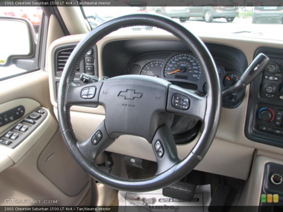 Tan/Neutral Interior Steering Wheel for the 2003 Chevrolet Suburban 1500 LT 4x4 #39869691