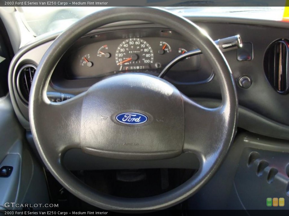 Medium Flint Interior Steering Wheel for the 2003 Ford E Series Van E250 Cargo #39869807